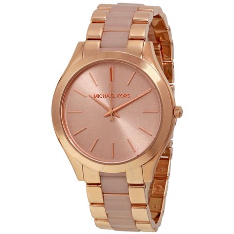 ebay michael kors slim runway rose|Michael Kors Women's Mini Slim Runway Rose Gold Watch .